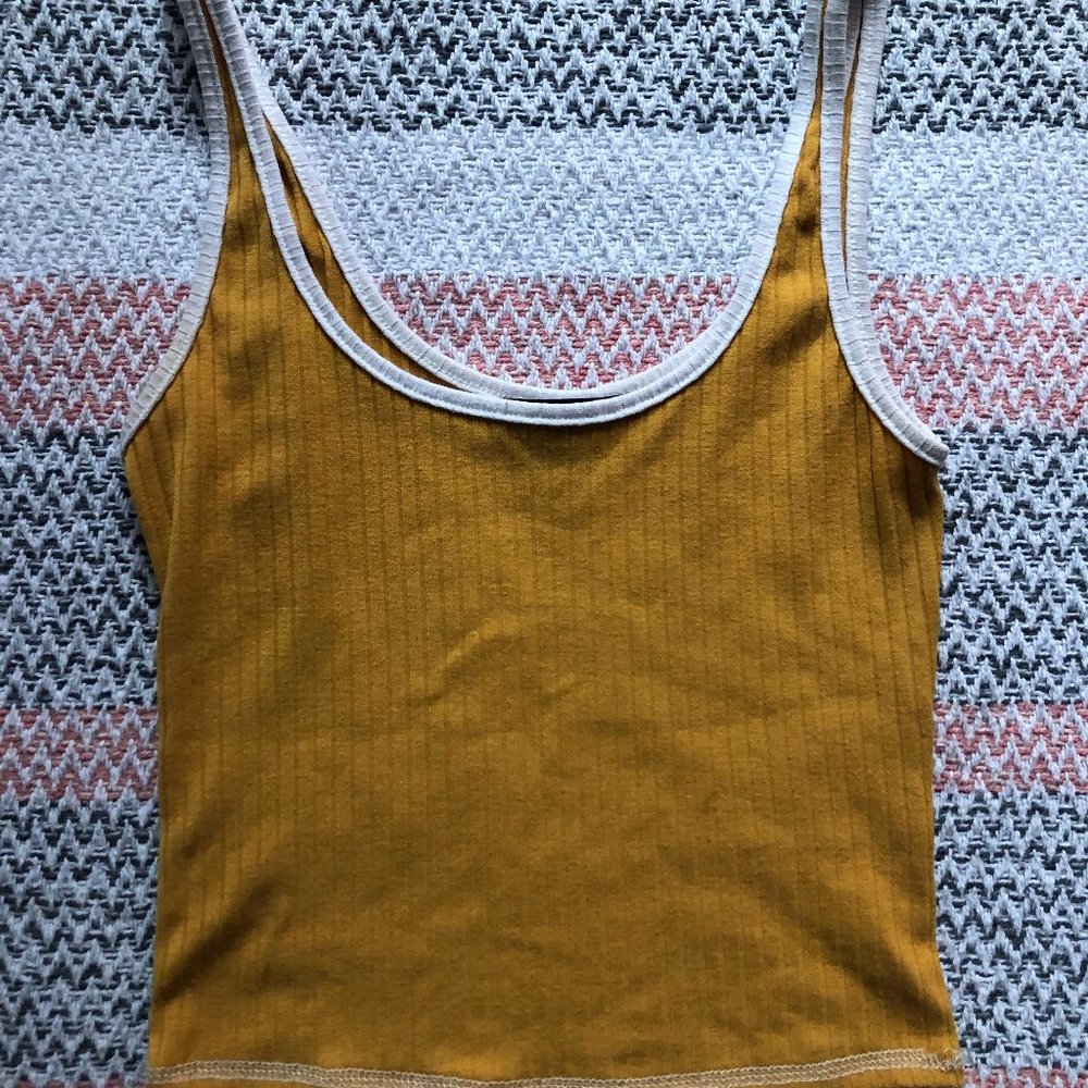 Mustard Forever 21 Crop top